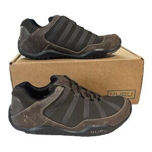 KURU Chicane Shoes Mens Size 10.5 Wide Brown Leather Trail Sneakers Comfort